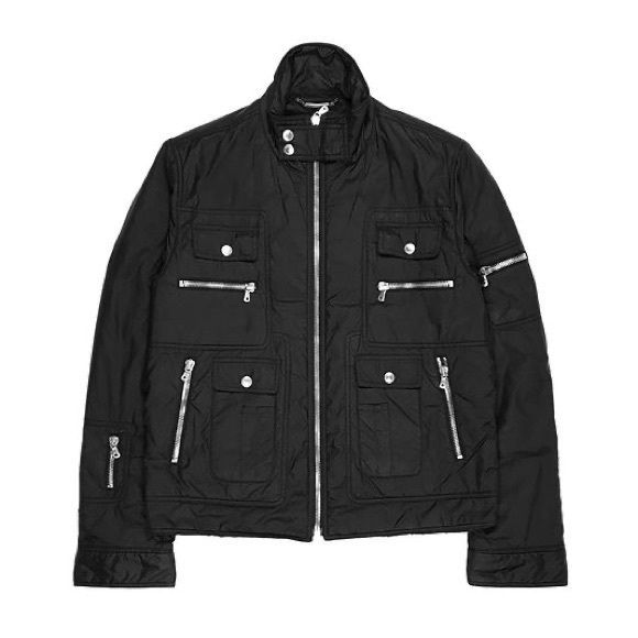 Dolce & Gabbana Other - Dolce & Gabbana 🖤 Vintage AW03 Black Cargo Down Lightweight Jacket IT Size 50